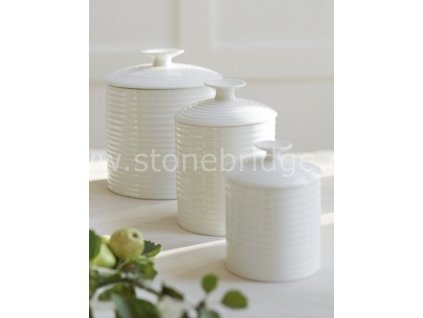 Sophie Conran dozy na potraviny white large medium small storage jars 9