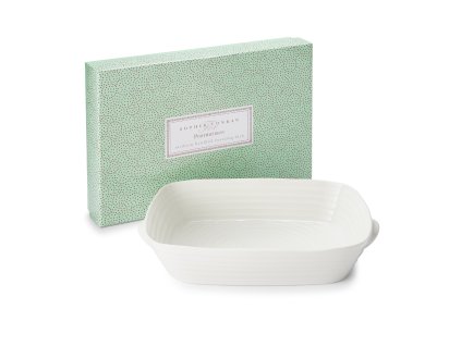 Sophie Conran porcelánová pečící mísa obdélníková 36x28cm velká s držadly bílá
