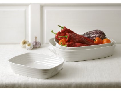 SOPHIE CONRAN WHITE 3 PIECE ROASTING SET PORTMEIRION