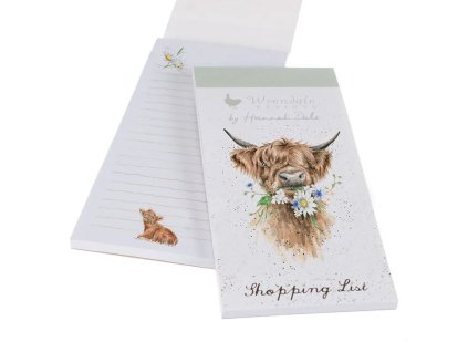 Wrendale shoppinglist nakupni seznam magnet piggy byk