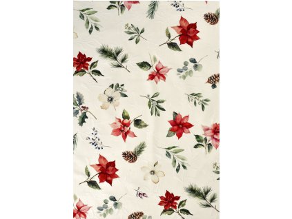 Sander xmas flowers vanocni ubrus poinsettia