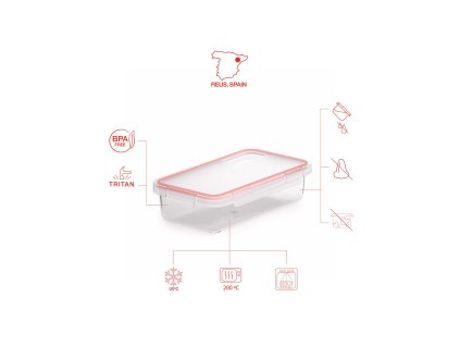 airtight container transparent 500ml valira1