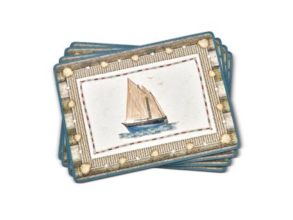 Pimpernel korkove prostirani Coastal Breeze set4 velke