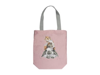 Wrendale bgc005 pevna platena taska piggy in the middle wrendale designs morce