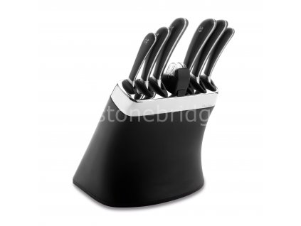 SIG Knife Block ABS 8pc Set sharpener WB Square