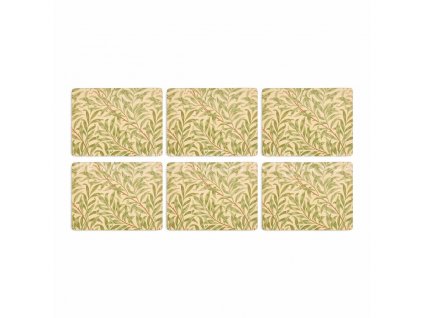 morris co willow bough green placemats s 6