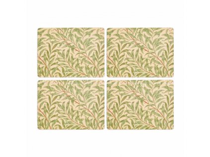 morris co willow bough green placemats s 4 7