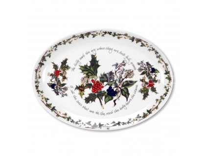 Holly Ivy Oval Platter