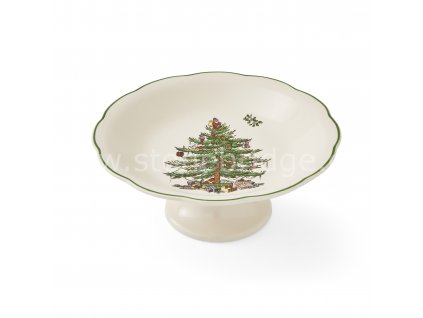 Christmas Tree Sculpted Footed Candy Dish