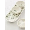 SOPHIE CONRAN MISTLETOE DIPPING BOWLS ON WHITE TABLE CLOTH CLOSE UP 2019