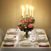 sophie conran white table setting with candles 2