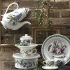 botanic garden teapot plate cream sugar jan 2017 4