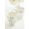 sophie conran mistletoe two mugs on table cloth with white roses 2019