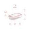 airtight container transparent 500ml valira1