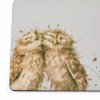wrendale coloured grey owl placemats s 6 4