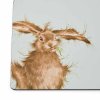 wrendale coloured green hare placemats s 6 3