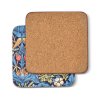 strawberry thief blue by morris and co coaster set web 2