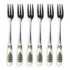 Christmas Tree Pastry Forks S 6