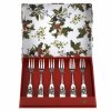 Holly Ivy Pastry Forks S 6