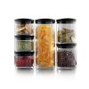 SIG Stacked Jars with food on white