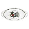 Holly Ivy Oval Handled Platter