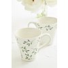 SOPHIE CONRAN MISTLETOE TWO MUGS ON TABLE CLOTH WITH WHITE ROSES 2019