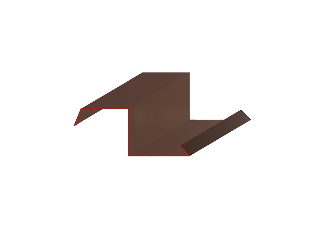 zaveterna lista pod krytinu pozink rs 200 mm vizual 2