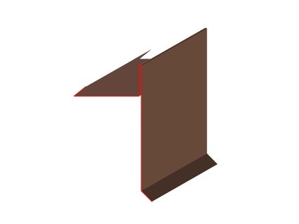 zaveterna lista pod krytinu pozink farebny rs 250 mm vizual pod krytinu