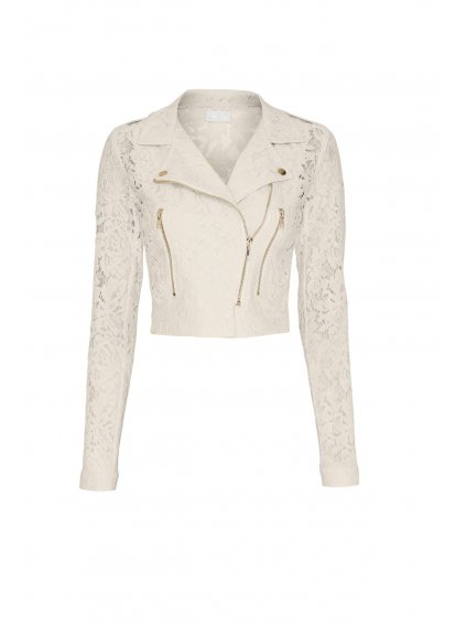 biker jacket bunda krajkova bila smetanova ivory pro nevestu na svatbu 09 790 cr 1