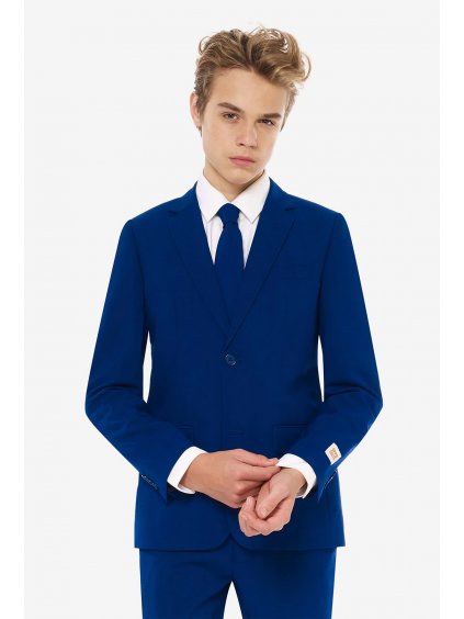 TEEN chlapecky oblek modry OppoSuits Teen Boys Suits Navy Royale1