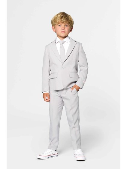 studioagnes chlapecky oblek sedivy na svatbu druzba Boys Suits Groovy Grey2