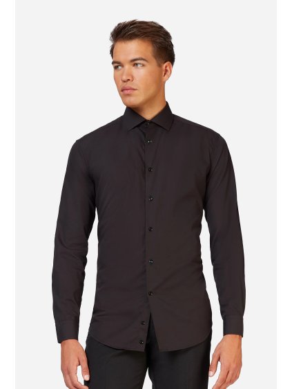 studioagnes kosile panska cerna spolecenska OppoSuits Men Shirts Black Knight1