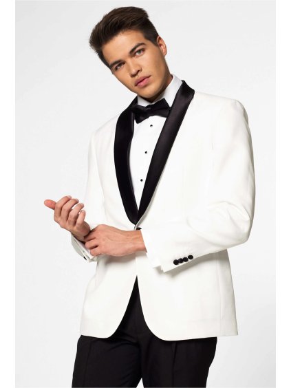 Studioagnes smoking bily Men Tuxedo Pearly White1