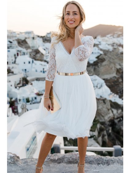 constant love online shop nevesta andcompliments tylova tyl sukne krajkove bolerko svatebni saty kleid dlouhy rukav na urade boho krajka body smetanové ivory 4