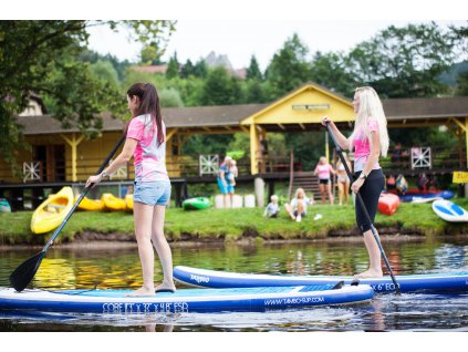 Škola paddleboardingu na Žluté Plovárně na Malé Skále