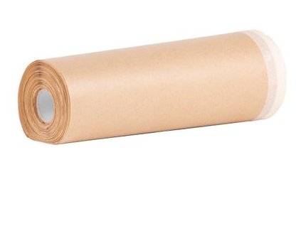 Fólia krycia Strend Pro,217811 180 mm, L-20 m, papierová, maliarska, s maskovacou lepiacou páskou, zakrývacia na podlahu