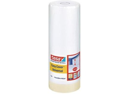Fólia krycia tesa® Pro Easy Cover® Universal 2171411, 1400 mm, L-33 m, maliarska, s lepiacou páskou, transparentná, zakrývacia na podlahu