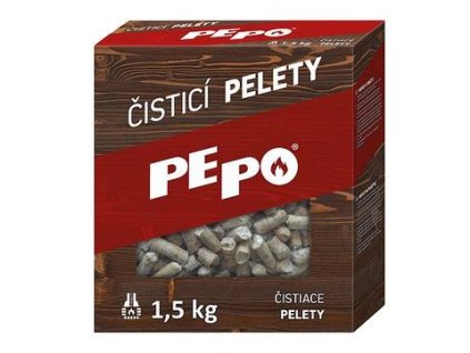 Pelety PE-PO® 2212153 čistiace 1,5 kg, odstraňovač sadzí do dymovodu, kachlí, komína