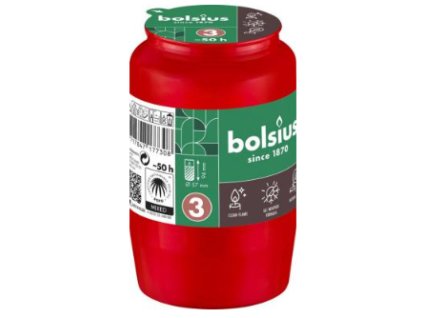 Náplň Bolsius 50 h 2174472 57x94 mm, do kahanca, červená, olej
