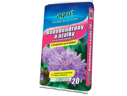 AGRO SUBSTRÁT NA AZALKY A RODODENDRÓNY 20L