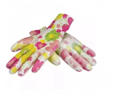 Dedra BH1008R08 Ochranné rukavice PU, dámske, mix farieb, vel,8