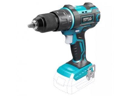 Dedra DED7042 Akumulátorový vŕtací skrutkovač, 18 V, DEDRA SAS+ALL  50 Nm, 13 mm s funkciou príklepu, 2 rýchlosti