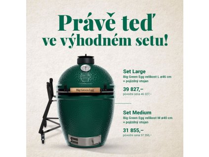 Big Green Egg Medium zvýhodněný set 2020