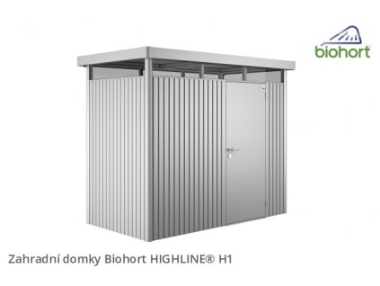 Biohort Zahradní domek HIGHLINE® H1, stříbrná metalíza