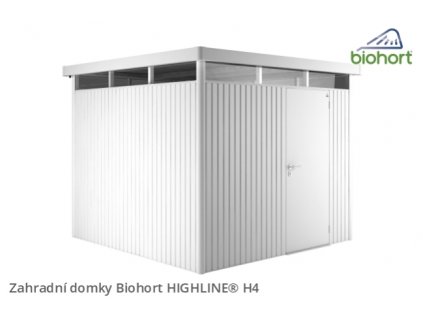 Biohort Zahradní domek HIGHLINE® H4, stříbrná metalíza