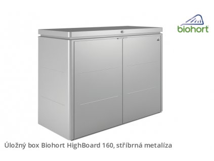 Biohort Úložný box HighBoard 160, stříbrná metalíza