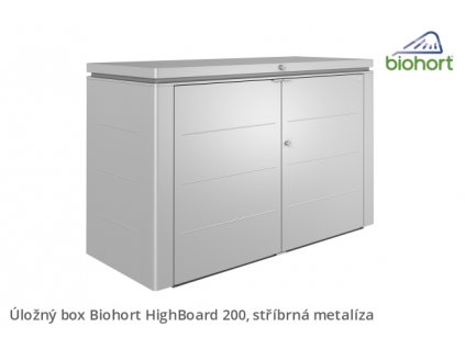 Biohort Úložný box HighBoard 200, stříbrná metalíza