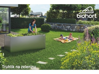 Biohort Zvýšený truhlík na zeleninu 2 x 2 tmavě šedá metalíza