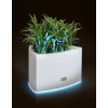 Hliníkový obal na květináč TRIANGLE S s LED osvětlením