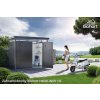 Biohort Zahradní domek HIGHLINE® H3, tmavě šedá metalíza